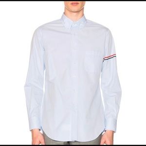 THOM BROWNE Classic Hairline Stripe Shirt
